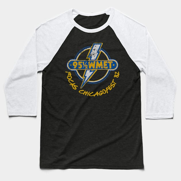 Chicagofest WMET Baseball T-Shirt by retrorockit